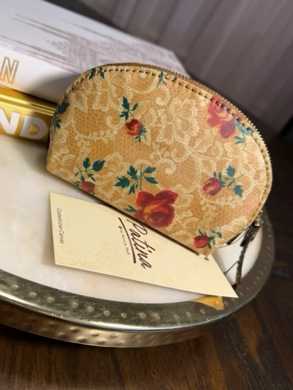 NWT PATRICIA NASH Patina Mini Cosmetic Case- Western Lace